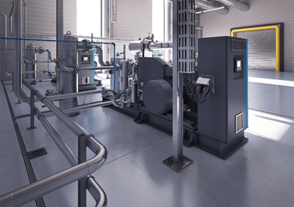 CO2_Booster von Atlas Copco in der Lebensmittelverarbeitung