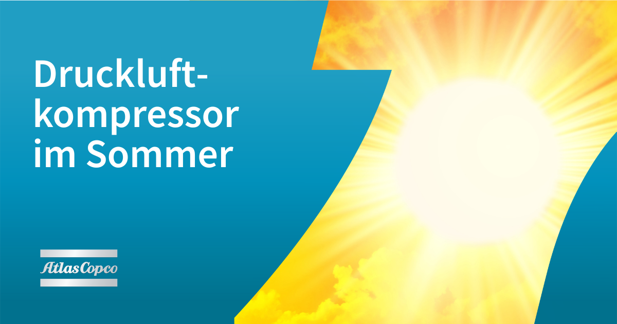 Druckluftkompressor  im Sommer