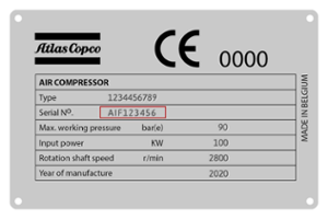 Kompressor-Schild_Seriennummer-1-2