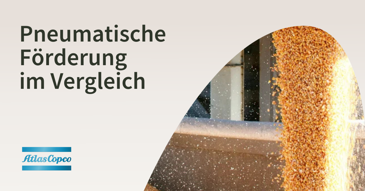 Pneumatische Förderung  im Vergleich